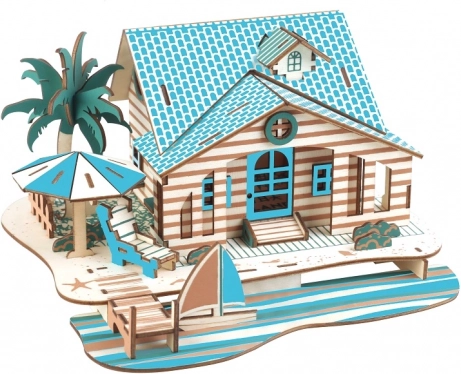 Woodcraft fa 3D puzzle Bali villa