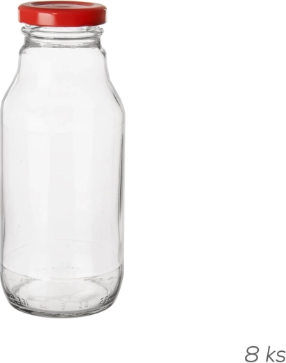 Üvegpalack fém kupakkal 0,33 l (8 db)