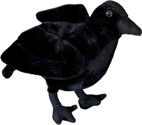 Plüss holló 25 cm - 1 darab
