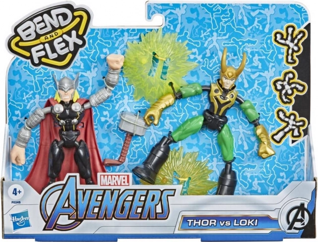 Hasbro Bend and Flex Thor és Loki – MARVEL akciófigurák