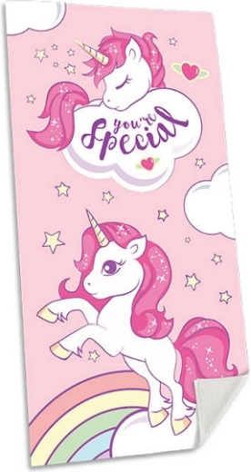 Unikornisos törölköző 70 × 140 cm