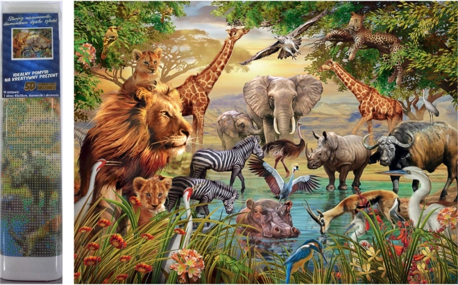 Norimpex gyémánt festés Safari a folyónál