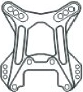 X3 CNC első lengéscsillapító-torony 7075 alumíniumból, 5 mm HN
