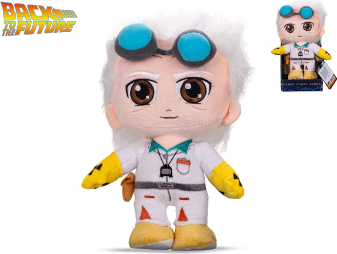 Dr. Emmett Brown plüssfigura – Vissza a jövőbe (30 cm)