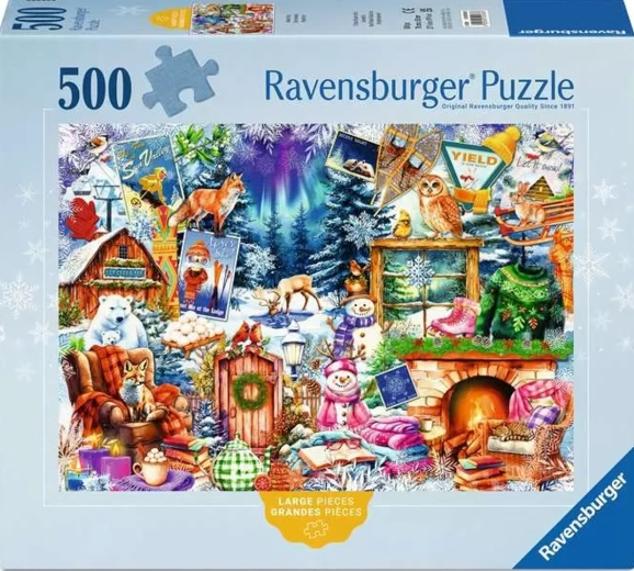 Ravensburger Puzzle Hegyi falucska XXL 500 darab