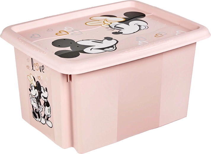 Minnie tárolódoboz fedéllel, 15 l