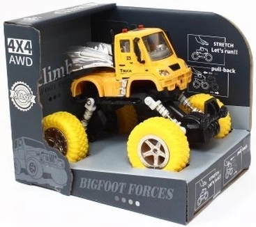Fém terepjáró kisautó 4x4 rugózással