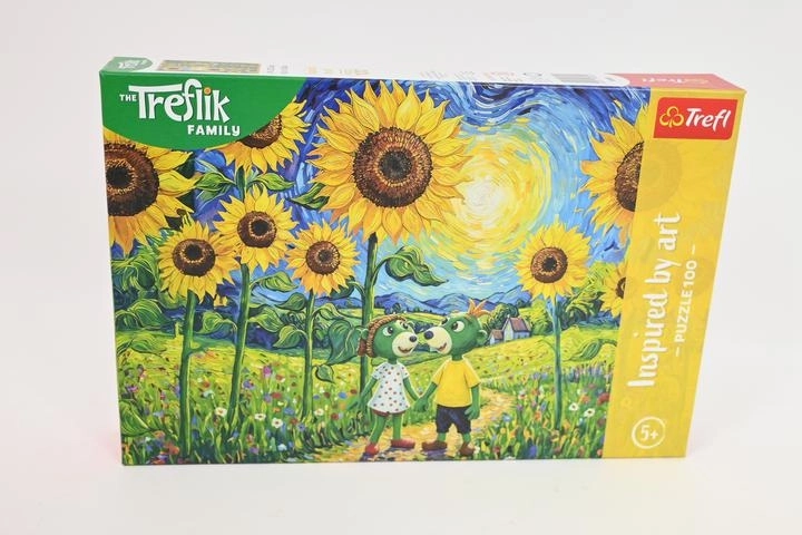 Trefl Inspired by Art puzzle 100 darabos – Séta a napraforgók között