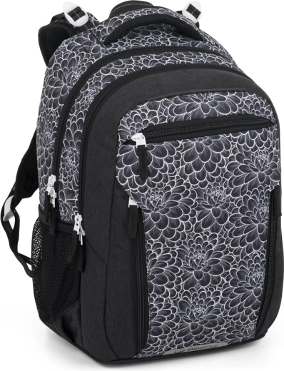Bagmaster Porto iskolatáska fekete-fehér