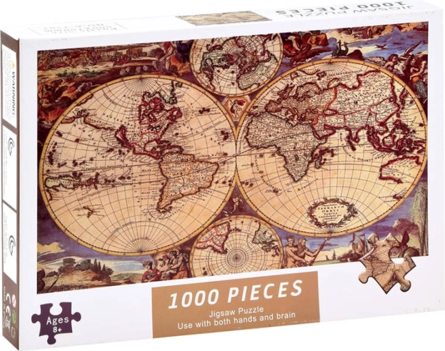 Antik világtérkép puzzle 1000 darabos