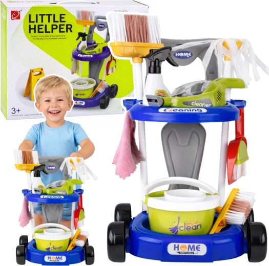 Interaktív gyerek takarítókocsi porszívóval és 20 kiegészítővel