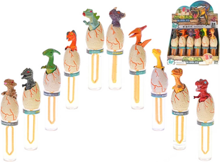 Buborékfújó pálca dinoszaurusz tojásban 16,5 cm - 1 db