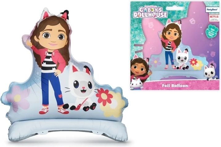 Álló fólia lufi Gabby’s Dollhouse (Koci Domek Gabi) 92 × 90,5 cm – 1 db