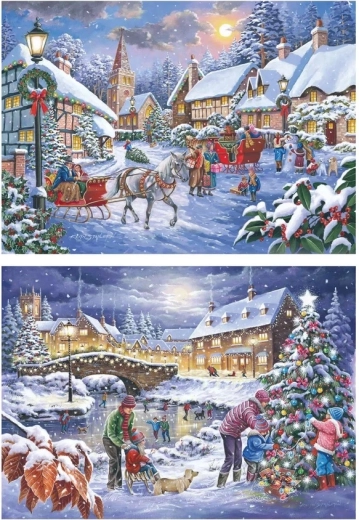 House of Puzzles puzzle – Közeleg a karácsony, 2 × 500 extra nagy darab