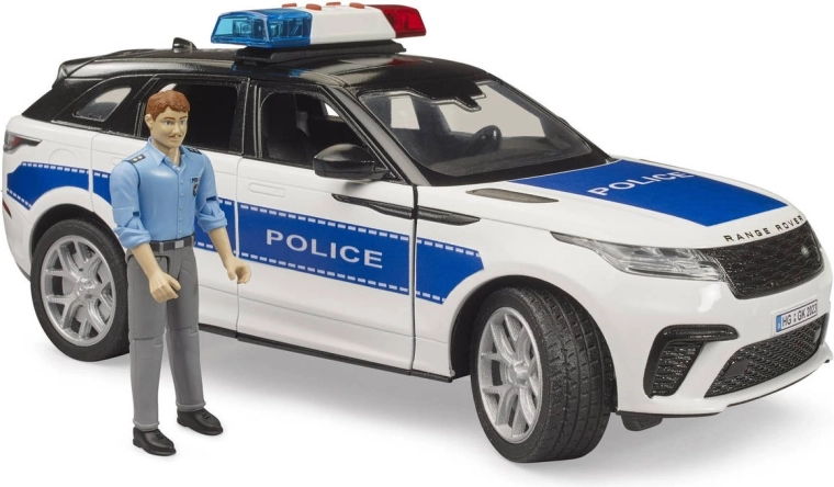 Bruder Range Rover Velar rendőrautó figurával