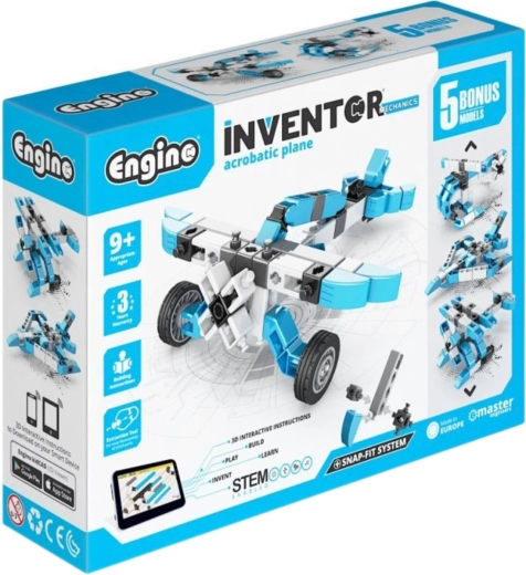 ENGINO Inventor Mechanics repülőgép-építő készlet
