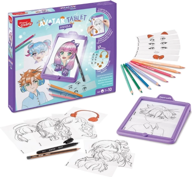 Kreatív rajztábla Manga Avatar Maped