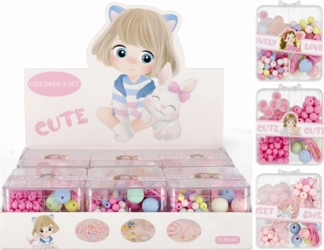 Gyöngykészlet rendeződobozban