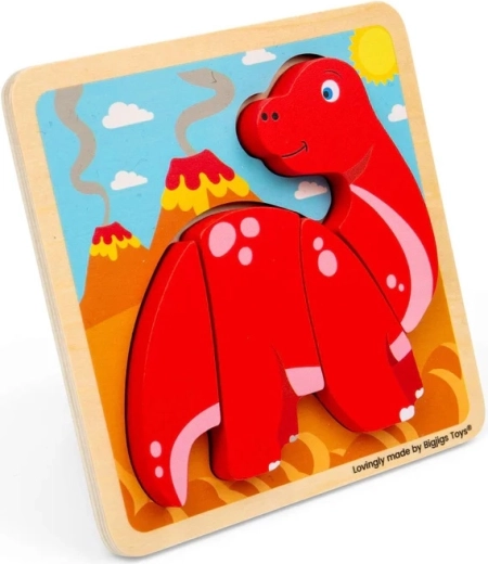 Bigjigs Toys fa berakós puzzle – diplodocus