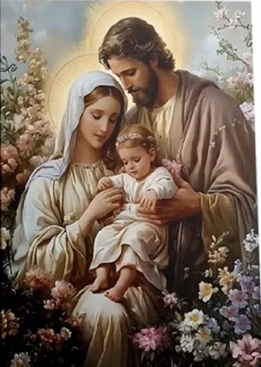 Gyémántkirakó – Szent Család 30 × 40 cm