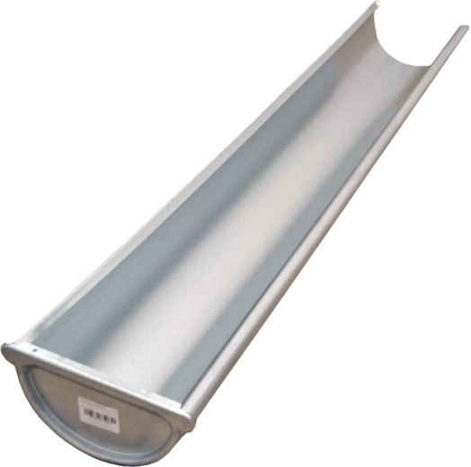 Bal oldali végcsatorna 330 mm, 1 m hossz, horganyzott acél