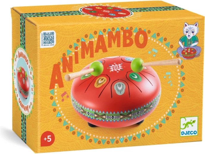 Djeco Animambo piros nyelvdob kotta-kártyákkal