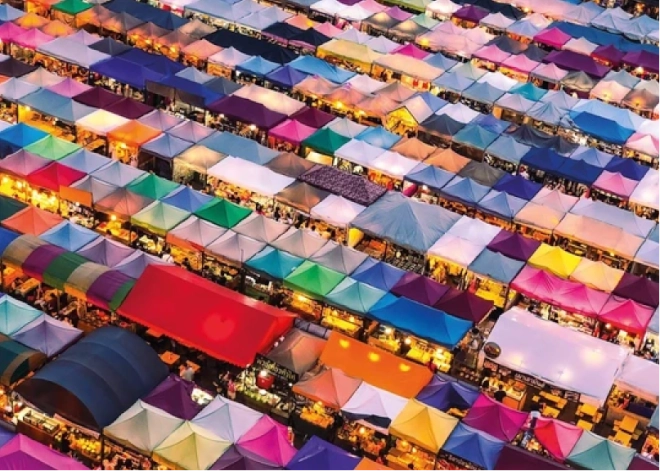 Thai piac – 1000 darabos GIBSONS puzzle