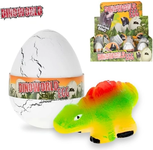 Dinoworld kikelő és növekvő dinoszaurusz tojásban