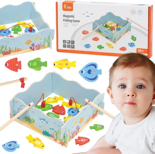 VIGA fa mágneses horgászjáték
