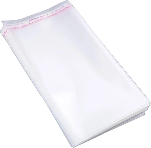 Öntapadós OPP celofán tasakok 12 × 20 cm, 100 db