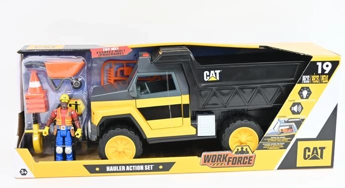 CAT munkadömper effektekkel, 34 cm, figura és kiegészítők