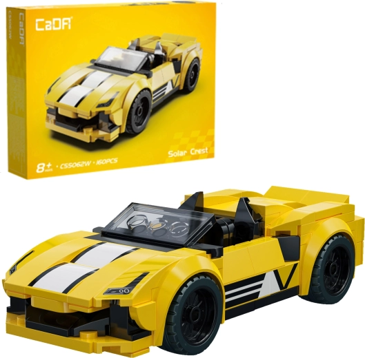 CaDA Solar Crest építőkészlet – versenyautó, 160 darab