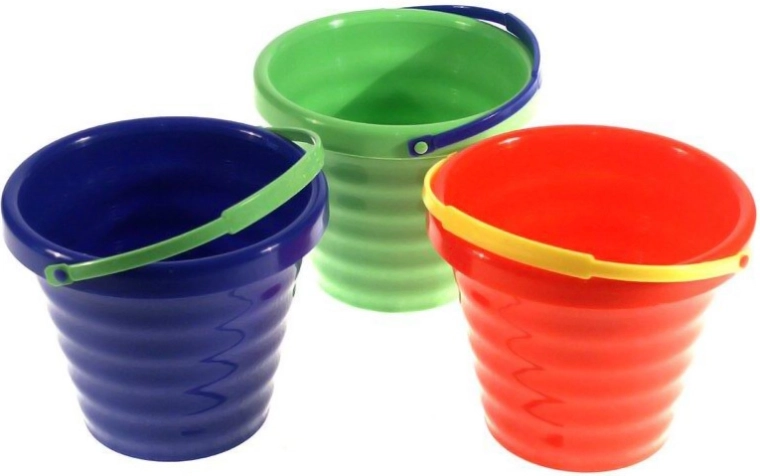 Gyermek homokozó vödör 16 cm fogantyúval, 1,4 l – 1 db