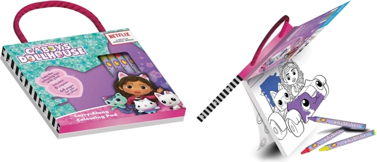 Gabby kifestő ceruzákkal – Gabby varázslatos házikója