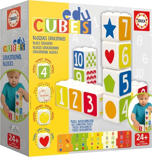 Educa EduCubes Baby rakosgató oktató kockák