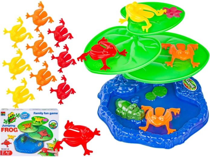 Ugráló békák Jumping frog – szórakoztató ügyességi játék