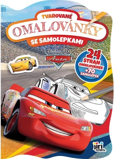 Formavágott autós kifestő