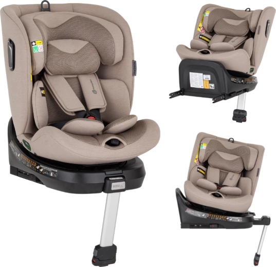 Petite&Mars forgatható autósülés Twistguard Pro i-Size tan brown air 40–150 cm (0–36 kg)