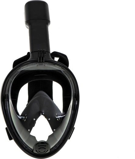 Teljes arcot fedő L/XL fekete snorkelmaszk