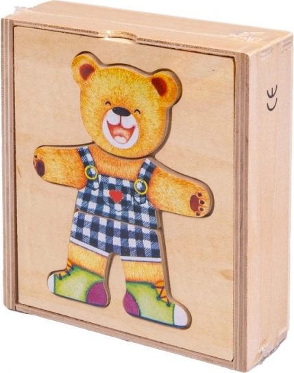 Fa puzzle Maci fiú