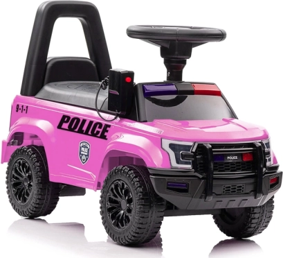 Rózsaszín gurulós játék megafonnal