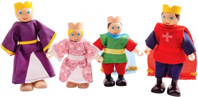 Bigjigs Toys fa figurák királyi család