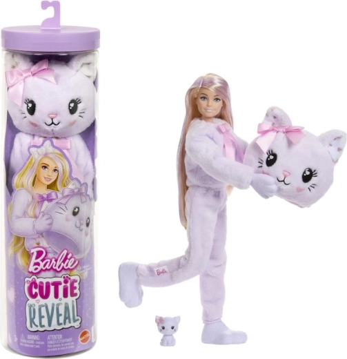 Barbie Cutie Reveal lila kiscica – édes masni
