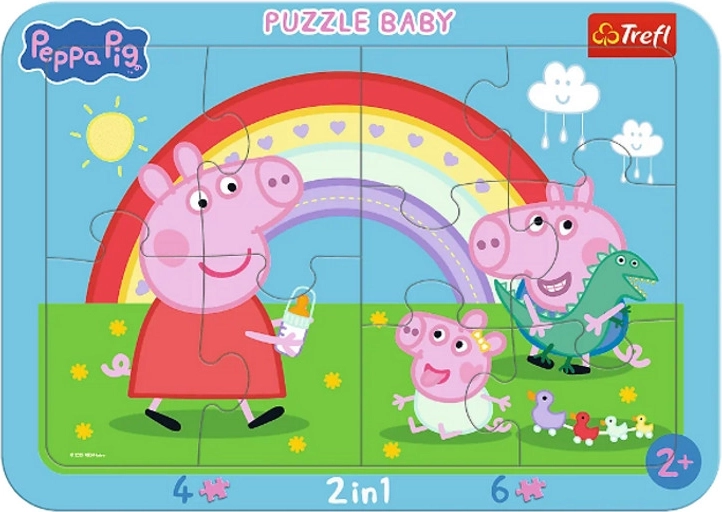 Baba keretes puzzle – Peppa malac