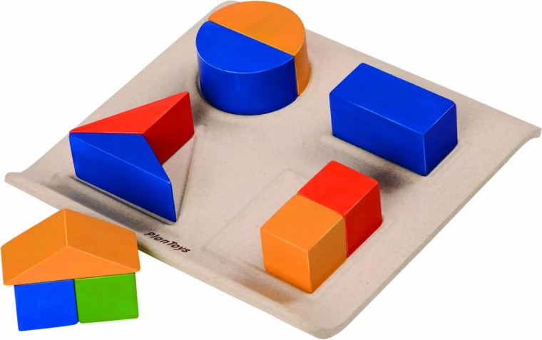 PlanToys törtes alakzatok kirakója