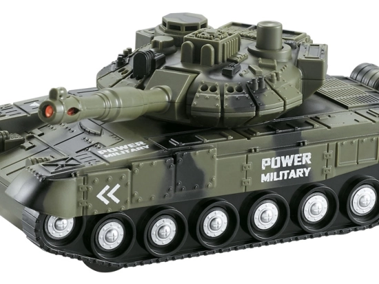 Lendkerekes tank 1:20 méretarányban fény- és hangeffektekkel