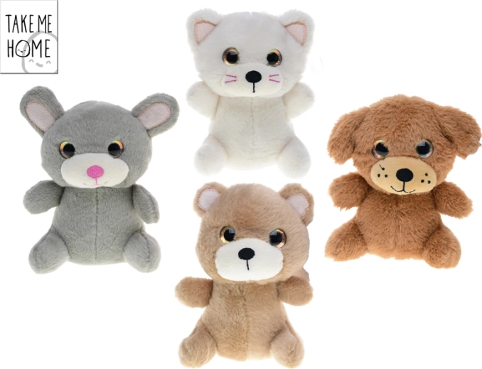 Take Me Home plüss állatka 15 cm – kutya, macska, medve vagy nyuszi
