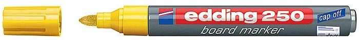 Edding 250 táblafilc fehér táblákhoz, sárga