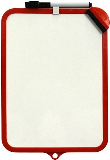 Kétoldalas törölhető tábla Concorde 19 × 29 cm piros