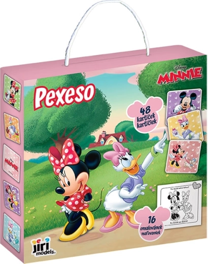 Memóriajáték dobozban Minnie kifestővel